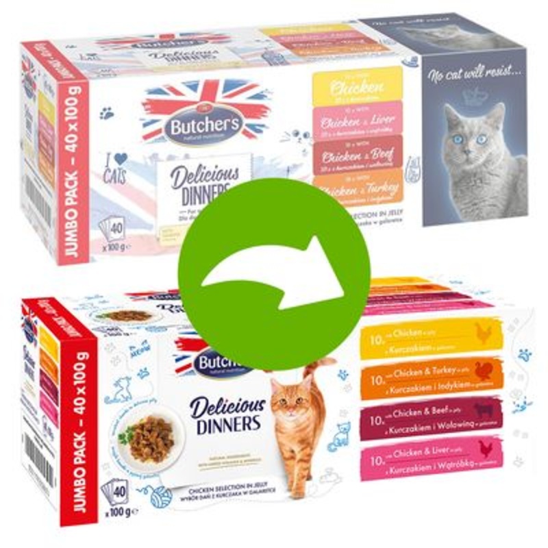 Butcher's Delicious Dinners Mega Pack 40 x 100g