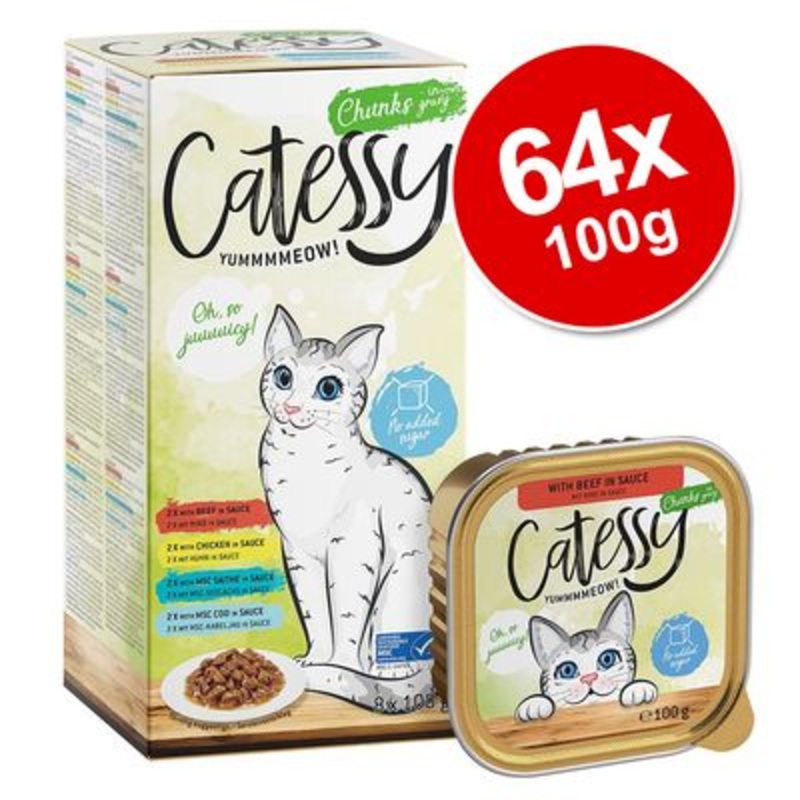 Catessy Trays Mixed Packs Mega Saver Pack 64 x 100g