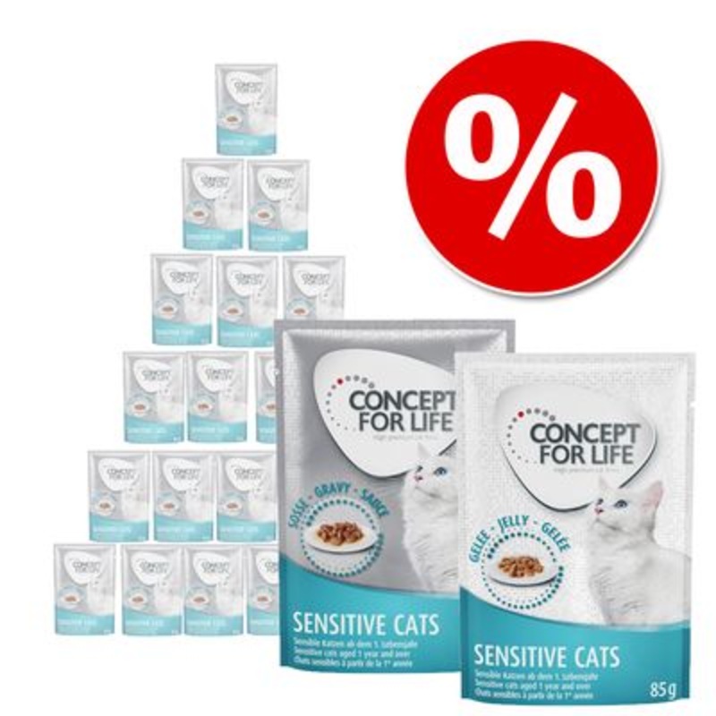 Concept for Life in Gravy & Jelly Mixed Saver Pack 24 x 85g