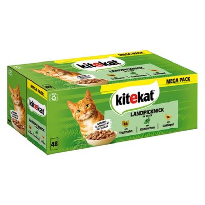 Kitekat Variety Pouches Saver Pack 48 x 85g