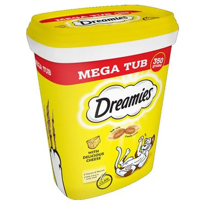 Dreamies Mega Tub - Saver Pack: Catnip (2 x 350g)