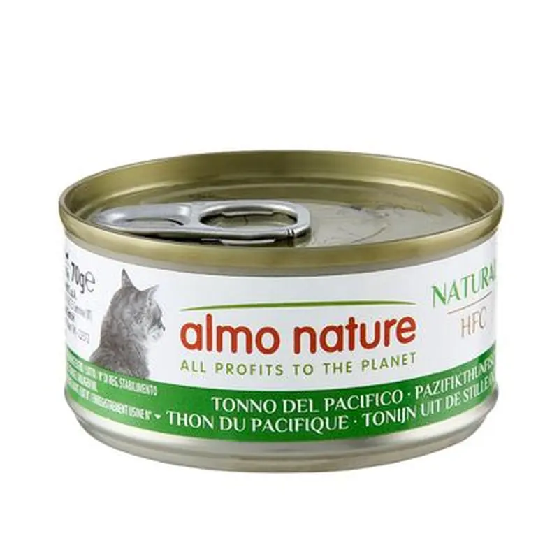 12 x 70g Almo Nature HFC Natural Wet Cat Food - 6 + 6 Free! * - Pacific Tuna - Natural (12 x 70g)
