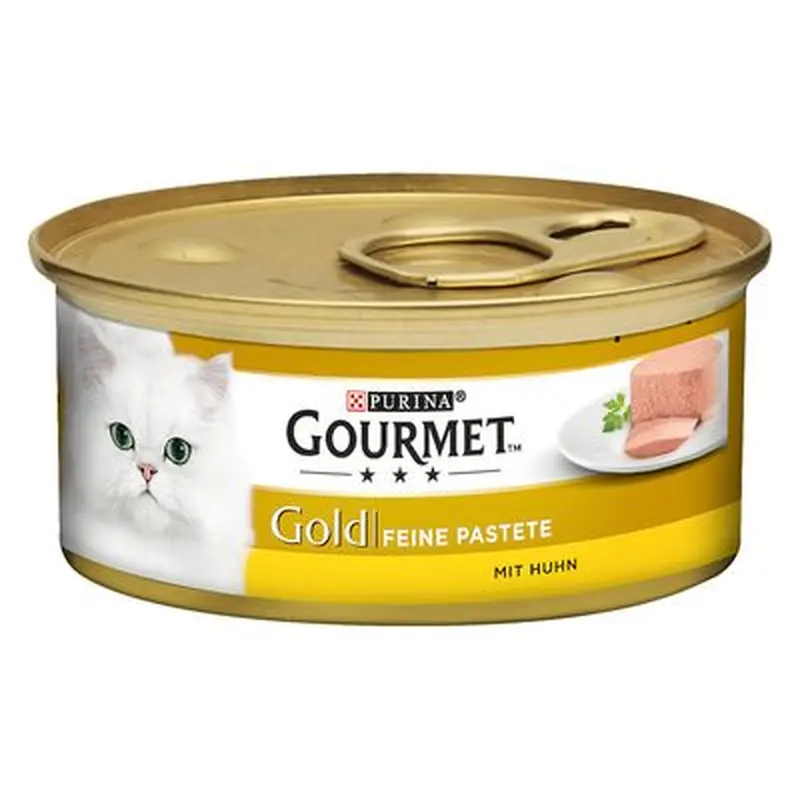 Gourmet Gold Pt Recipes 12 x 85g - Meat & Fish Mixed Pack (Rabbit, Chicken, Salmon, Kidney)