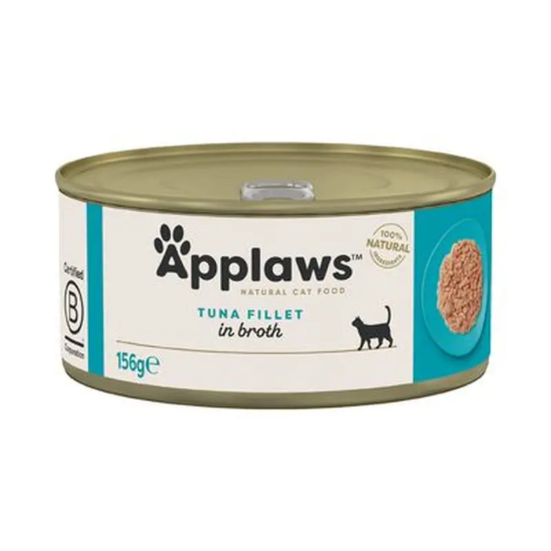 Applaws Cat Food Cans 156g - Tuna / Fish - Tuna Fillet 6 x 156g