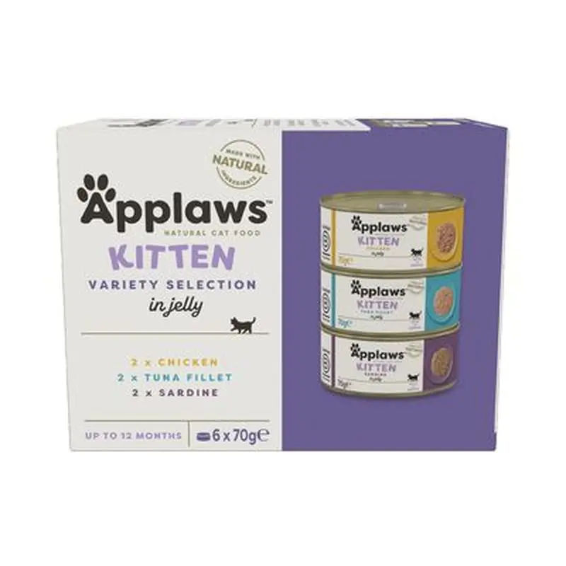 Applaws Kitten Cans 70g - Mixed Pack - 6 x 70g