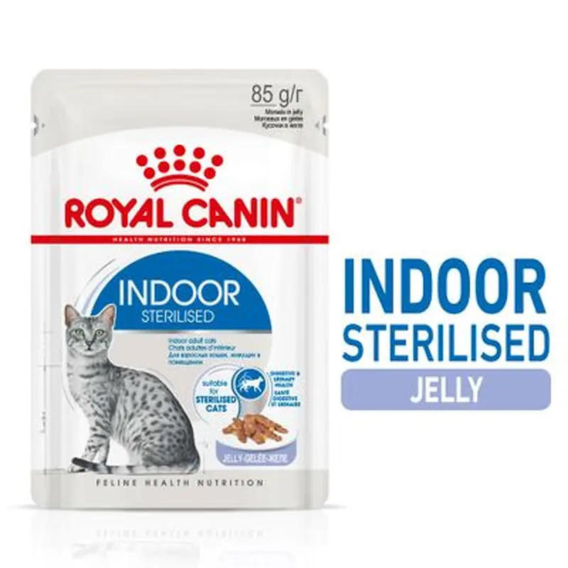 Royal Canin Indoor Sterilised in Jelly - 12 x 85g