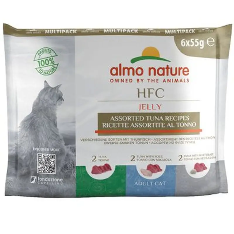 Almo Nature HFC Jelly Pouches 6 x 55g - Tuna with Lobster