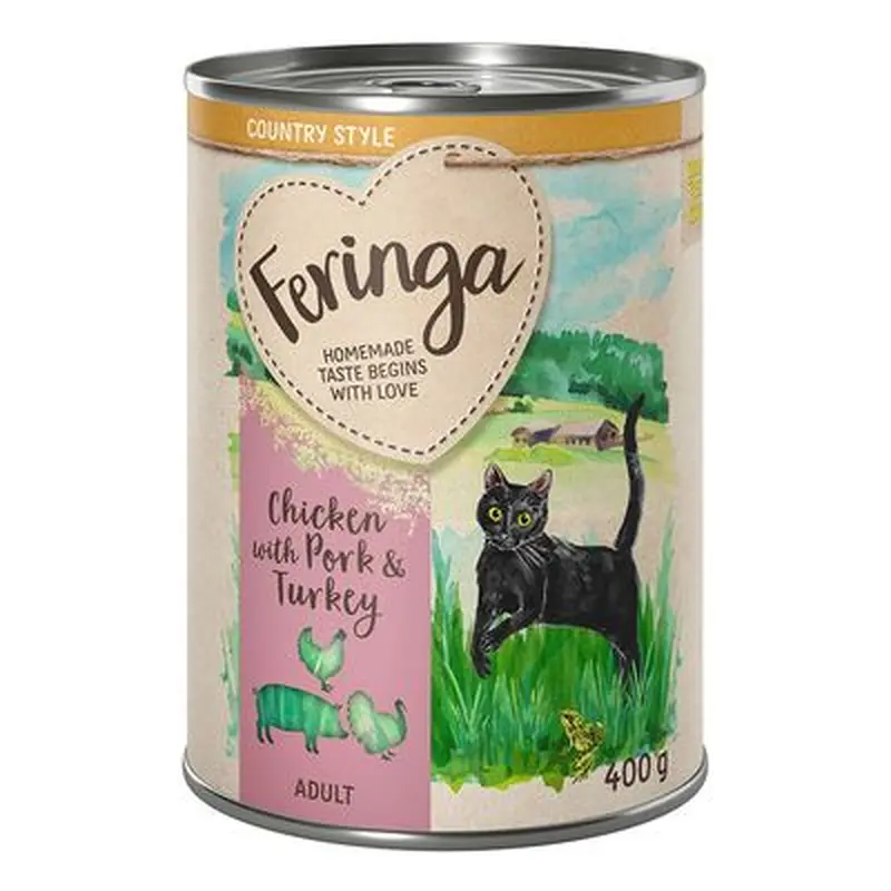Feringa Country Style Menu 6 x 400g - Chicken with Pork & Lamb