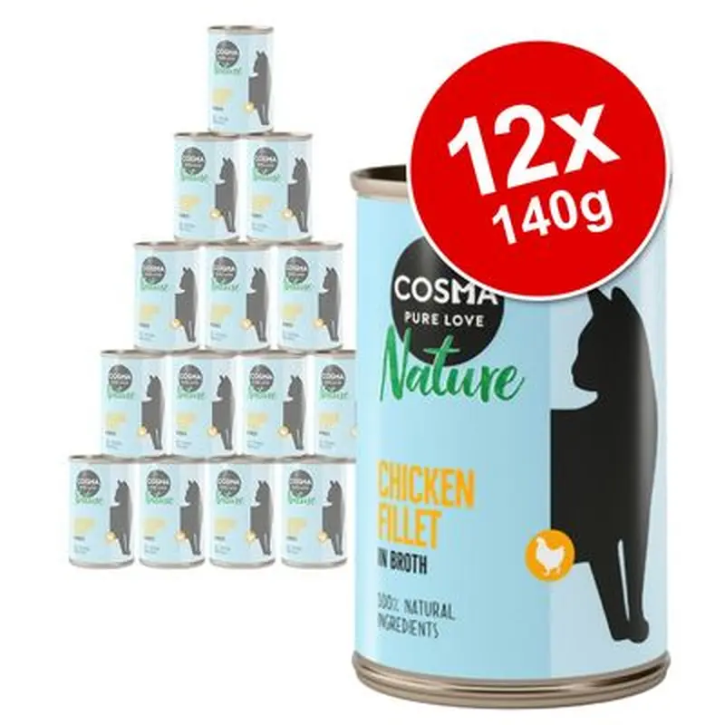 Cosma Nature Saver Pack 12 x 140g - Chicken Fillet