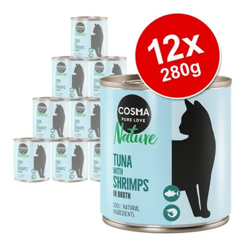 Cosma Nature Saver Pack 12 x 280g - Salmon