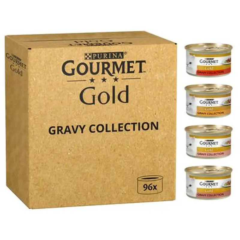 Gourmet Gold Wet Cat Food Jumbo Pack 96 x 85g - Pt Meat Mixed Pack (96 x 85g)