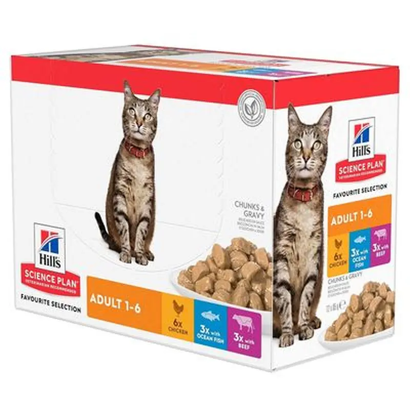 Hill's Science Plan Adult Pouches - Beef (48 x 85g)