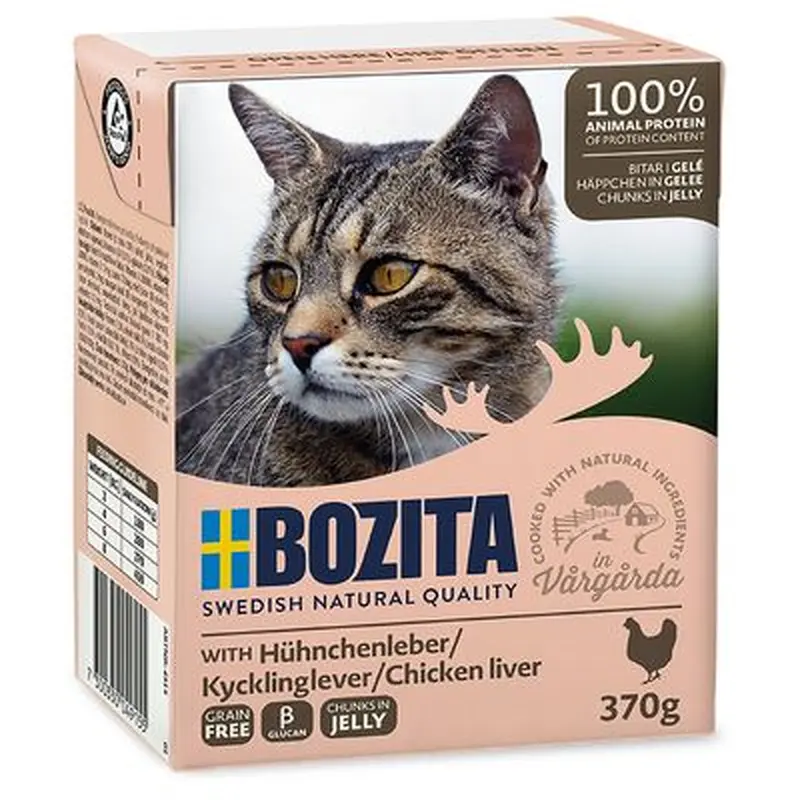Bozita Tetra Chunks in Jelly 6 x 370g - Minced Beef