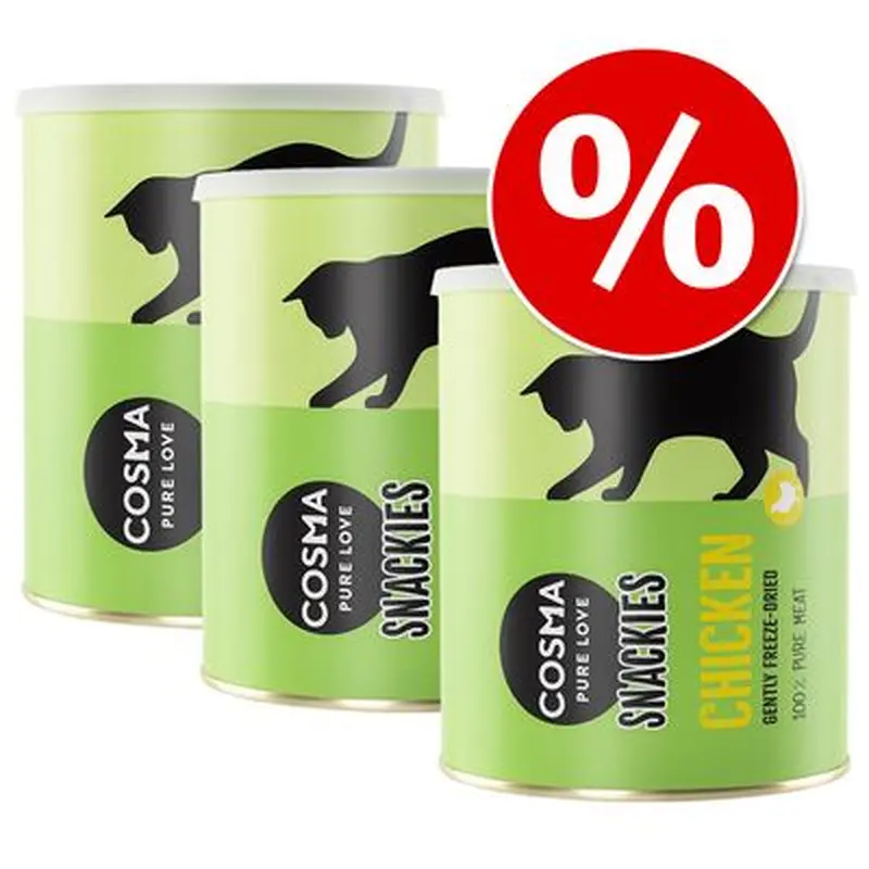Cosma Snackies Maxi Tube Saver Pack - Duck (3 x 120g)