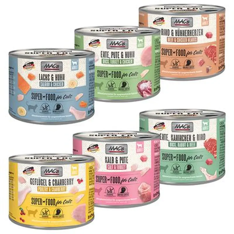 MAC's Cat 6 x 200g - Kitten Turkey, Beef & Duck