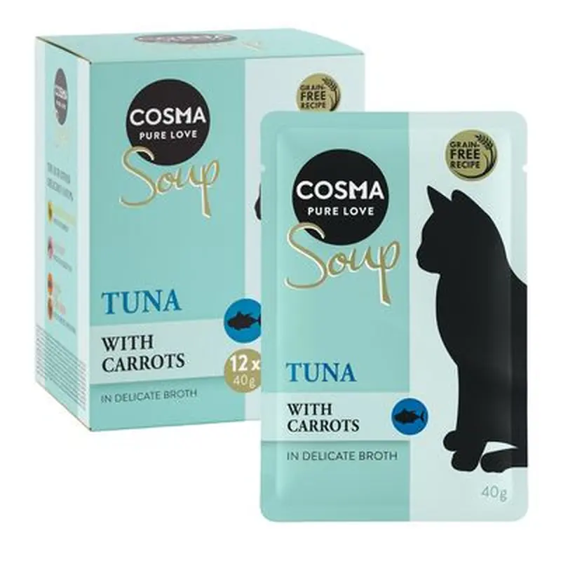 Cosma Soup 12 x 40g - Salmon with Courgettes