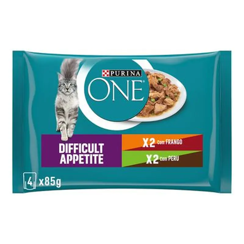 PURINA ONE Difficult Appetite - Saver Pack: Chicken & Turkey (8 x 85g)