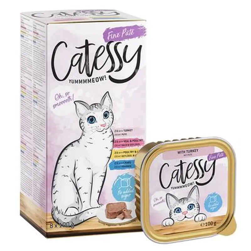 Catessy Trays Mixed Packs 8 x 100g - Fine Pt  Mix II