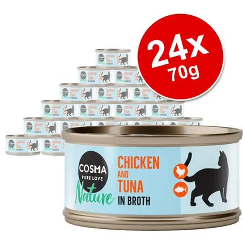 Cosma Nature Saver Pack 24 x 70g - Tuna with Lamb