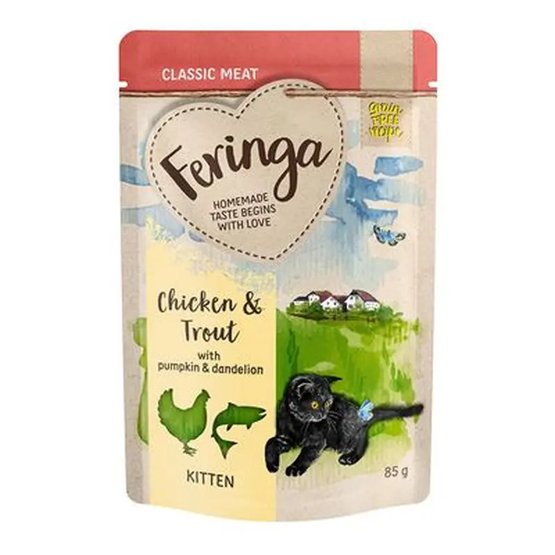 Feringa Classic Meat Menu Kitten Pouches 12 x 85g - Mixed Pack 2: 4 Varieties