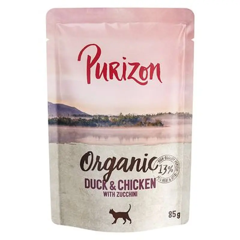 Purizon Organic 6 x 85 g - Chicken and goose with squash