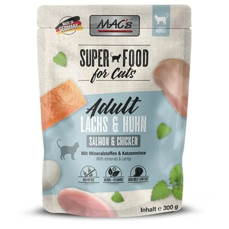MAC's Cat Pouches 6 x 300g - Rabbit & Poultry