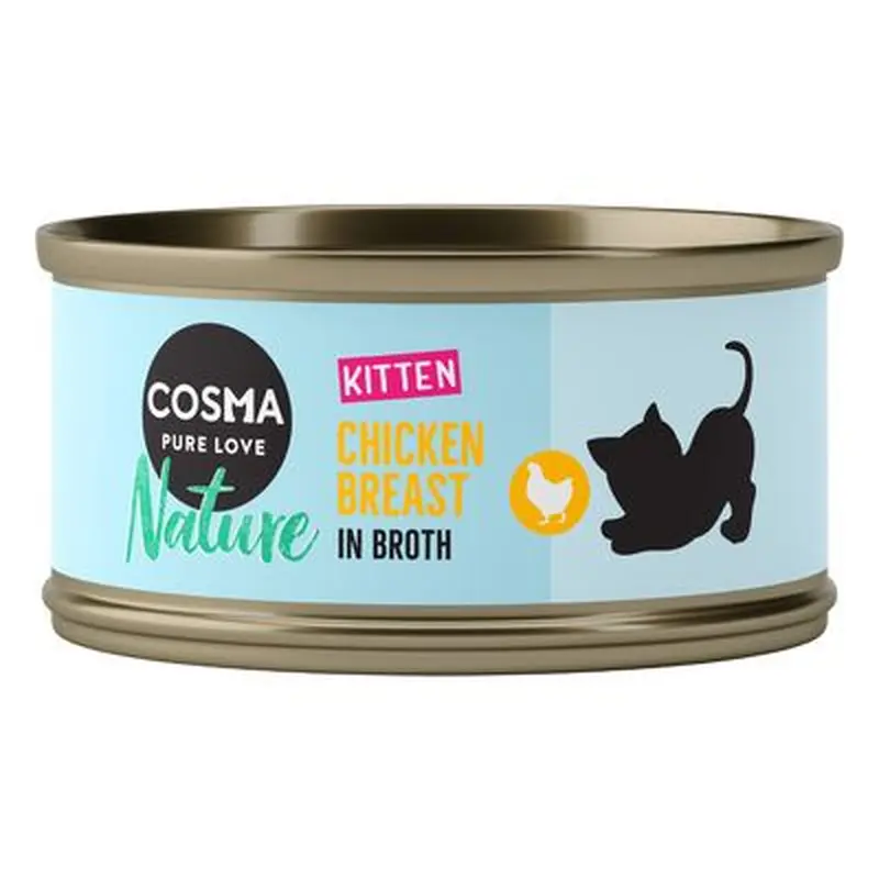 Cosma Nature Kitten 6 x 70g - Mixed Pack (3 varieties)