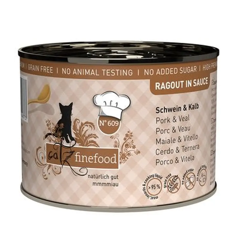 catz finefood Ragout 6 x 190g - No. 605 Salmon & Wild Duck