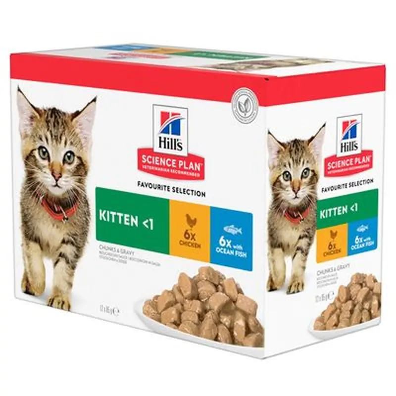 Hill's Science Plan Kitten Pouches - Turkey (48 x 85g)