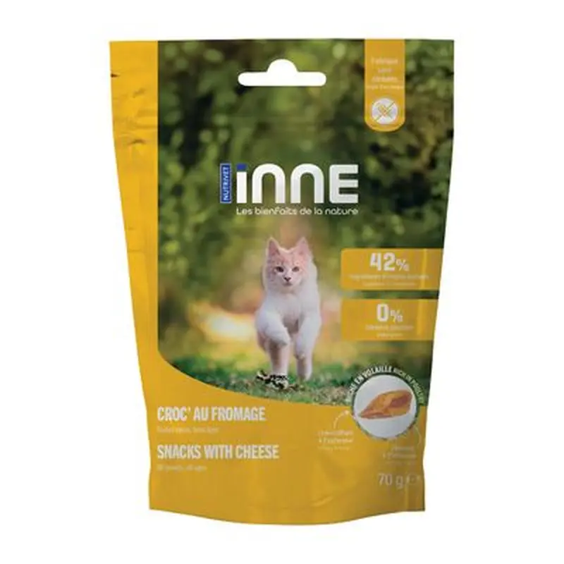 Nutrivet Inne Cat Croc with cheese - Saver Pack: 3 x 70 g