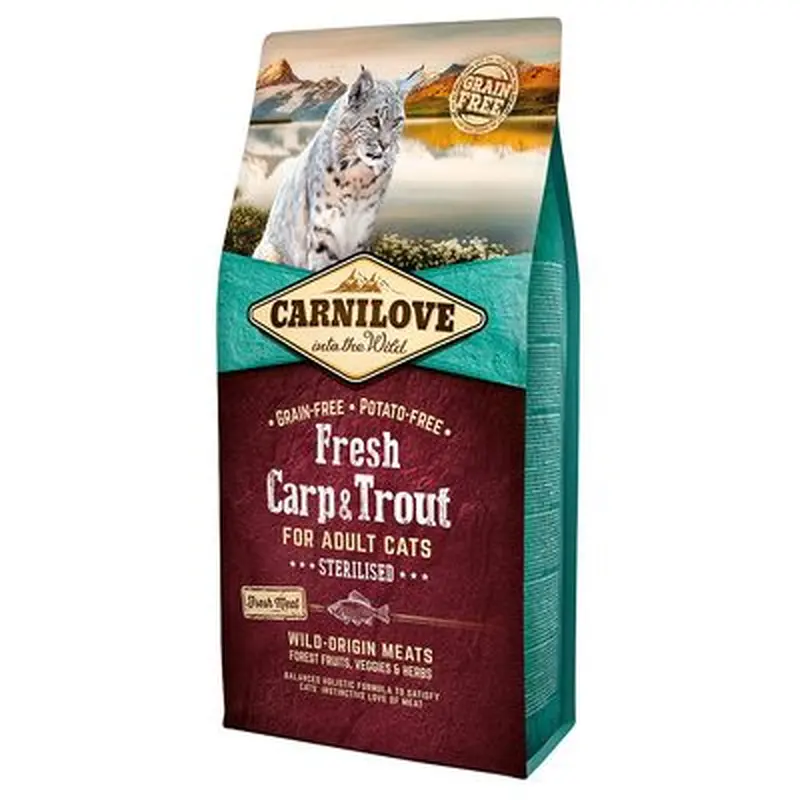 Carnilove Fresh Sterilized Cat Carp & Trout - 6 kg