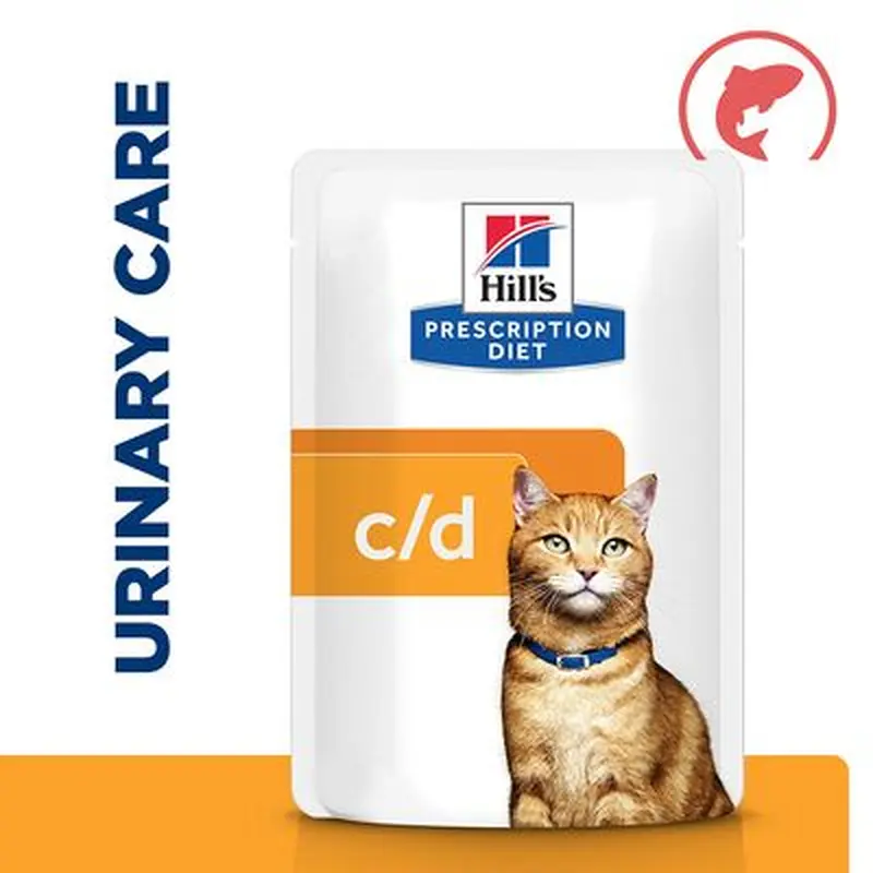 Hills Prescription Diet Feline c/d Multicare - Salmon - 12 x 85g Pouches