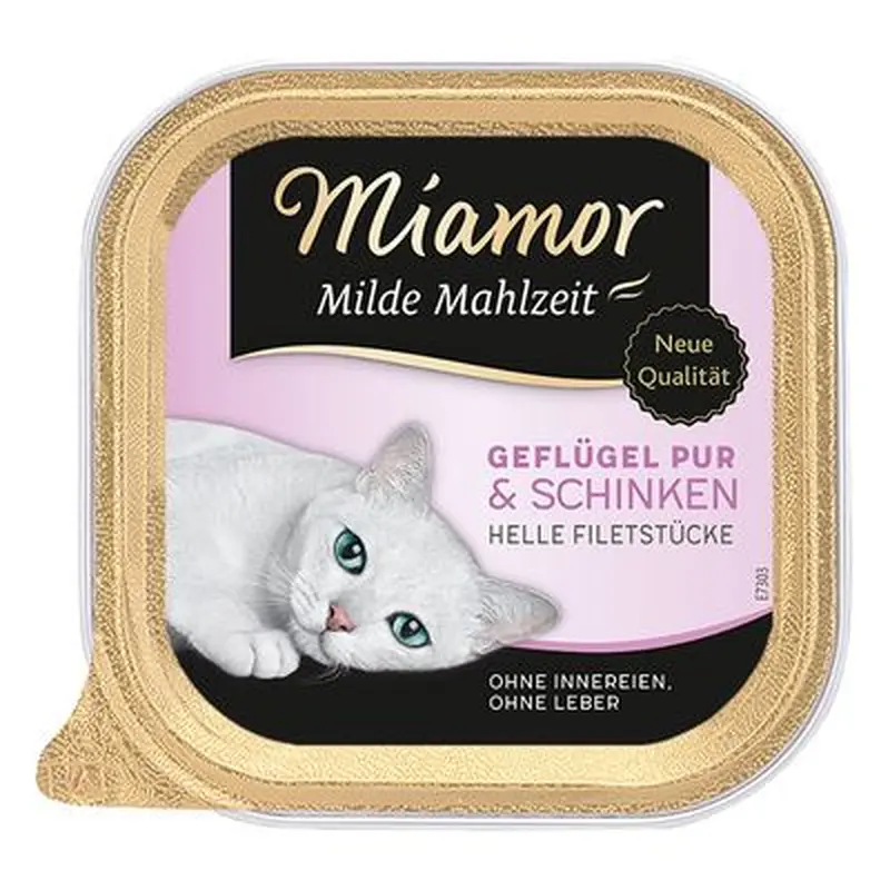 Miamor Mild Meal 6 x 100g - Pure Poultry & Ham