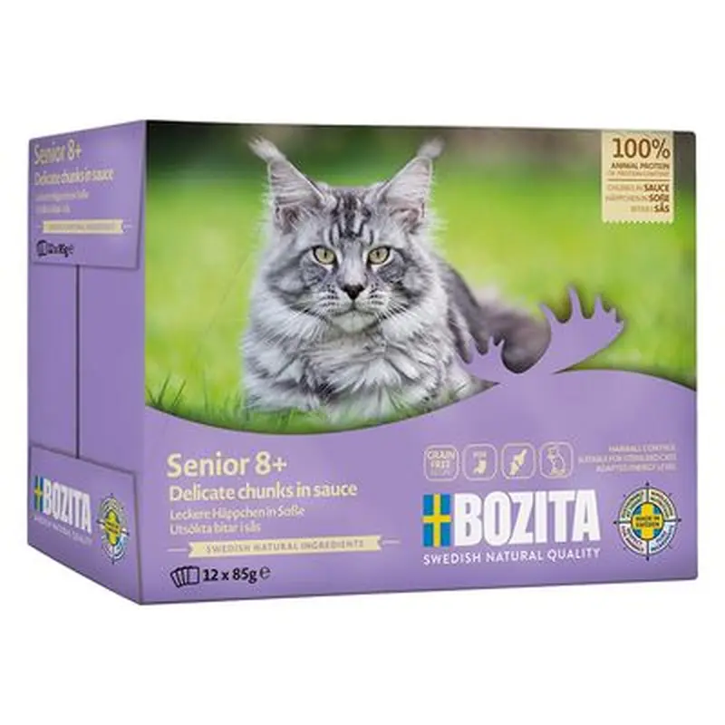 Bozita Morsels in Sauce Senior 12 x 85 g - Mix package (2 varieties)
