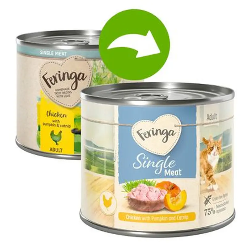 Feringa Single Meat Menu 6 x 200g - Chicken with Pumpkin & Catnip