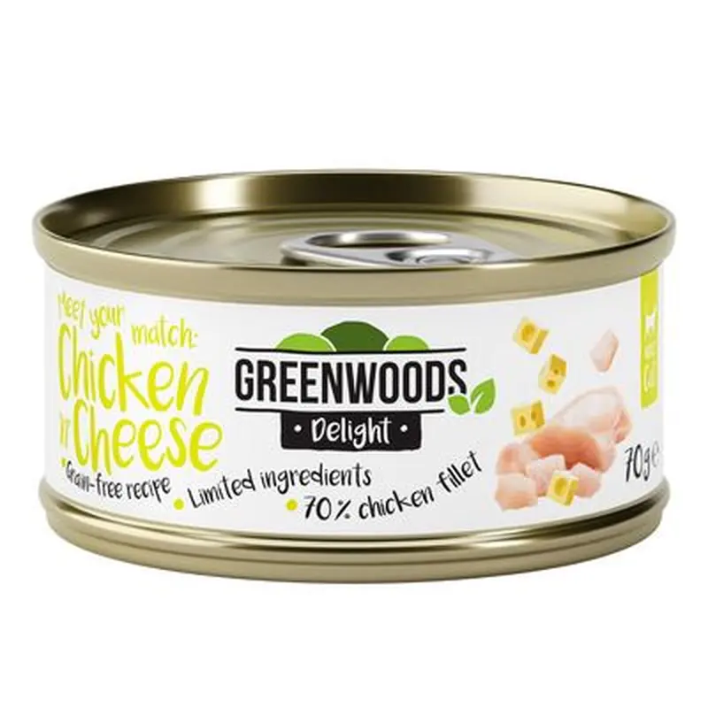 Greenwoods Delight Chicken Fillet with Cheese - Saver Pack: 24 x 70g