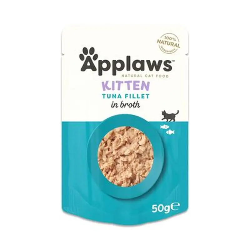 Applaws Natural Kitten in Broth 12 x 50g - Tuna Fillet