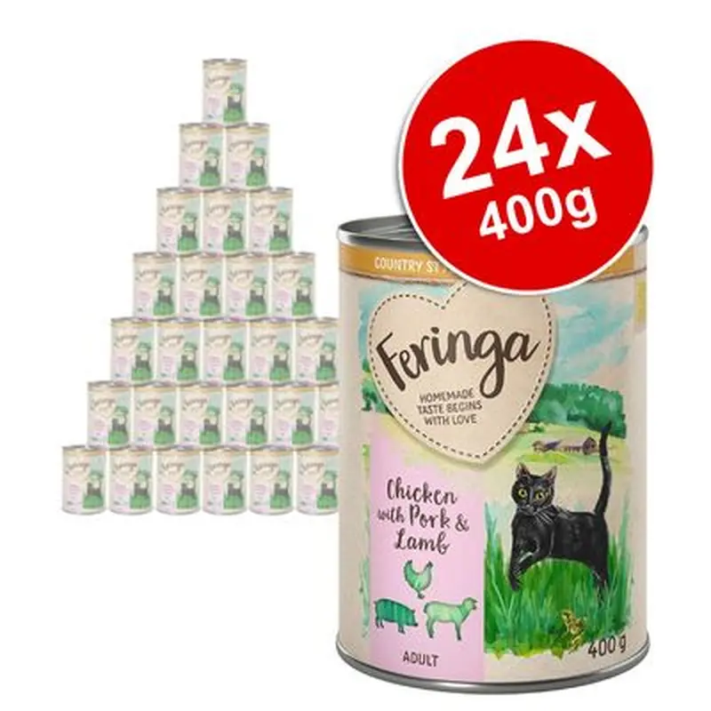Feringa Country Style Menu Saver Pack 24 x 400g - Chicken with Pork & Lamb