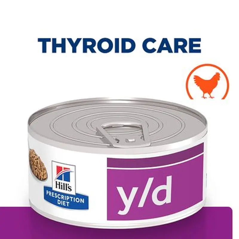 Hill's Prescription Diet Feline y/d Thyroid Care - Saver Pack: 24 x 156g
