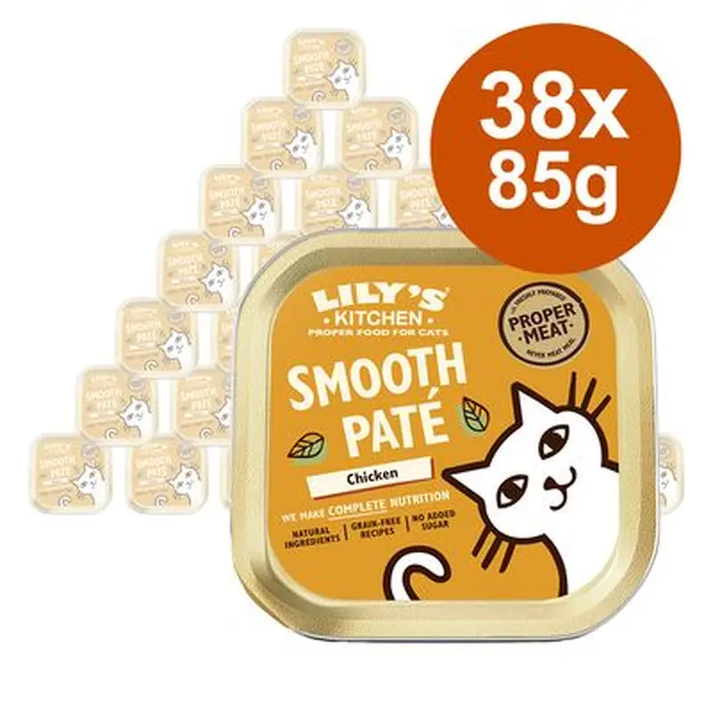 Lily's Kitchen Smooth Pat Selection for Cats Saver Pack 38 x 85g - Lamb