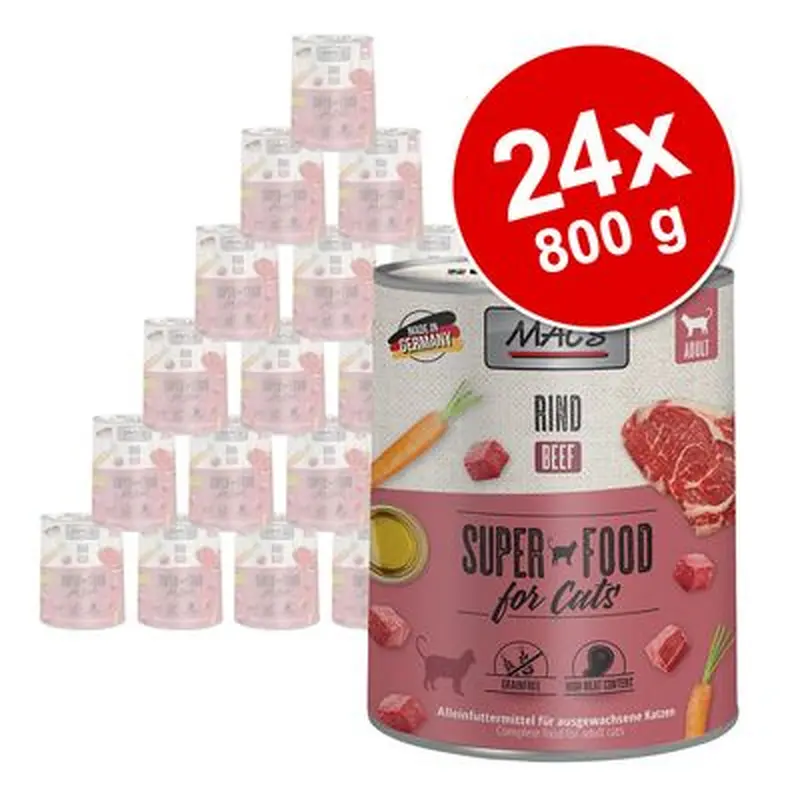 MAC's Cat Saver Pack 24 x 800g - Kitten (Veal & Chicken Hearts)