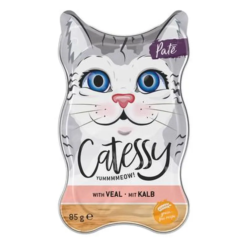 Catessy Fine Pt Tray - Veal - Saver Pack: 36 x 85g