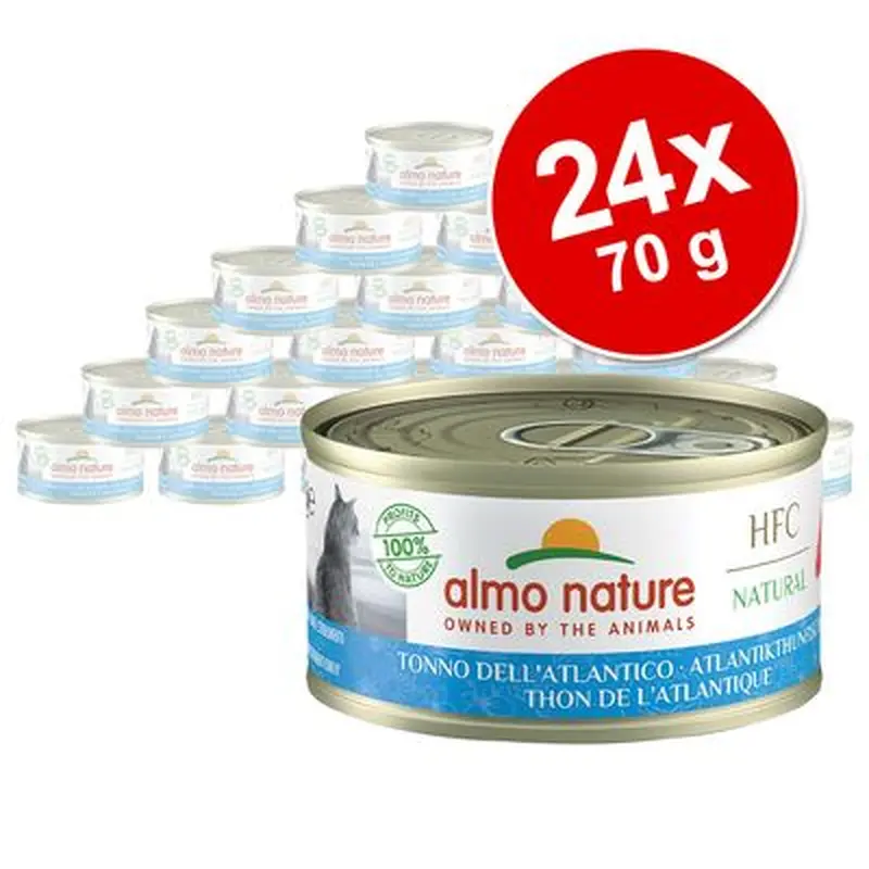 Almo Nature HFC Natural Cans Saver Pack 24 x 70g - Salmon with Carrots in Jelly