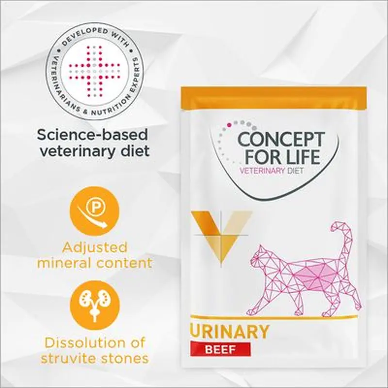 Concept for Life Veterinary Diet Urinary - Beef - 48 x 85g