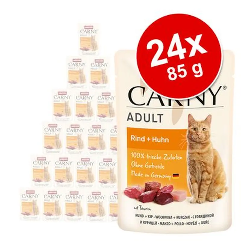 animonda Carny Pouch Saver Pack 24 x 85g - Chicken & Salmon