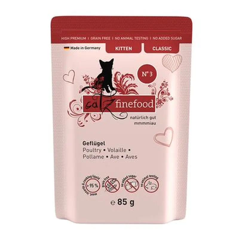 catz finefood Kitten No. 03 Poultry - 8 x 85g