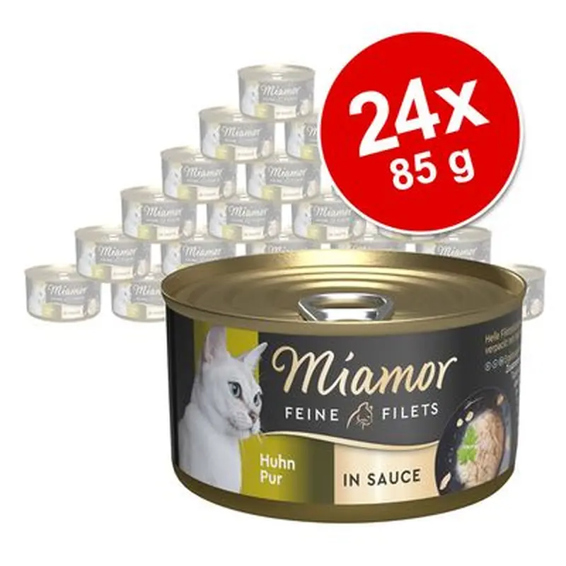 Miamor Fine Fillets in Sauce 24 x 85 g - Pure chicken
