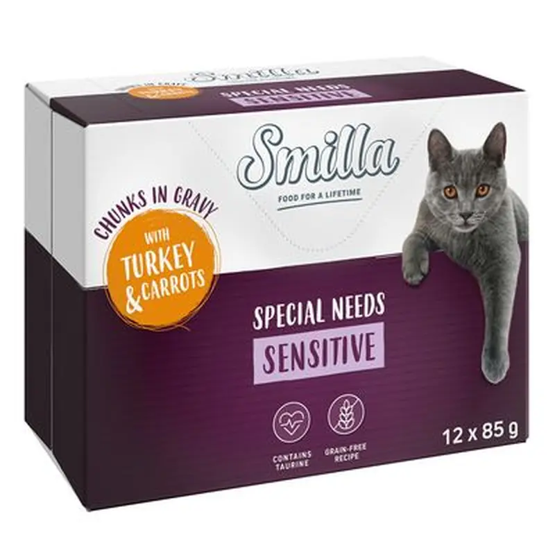 Smilla Special Needs Sensitive Chunks in Gravy with Turkey & Carrots - 12 x 85g