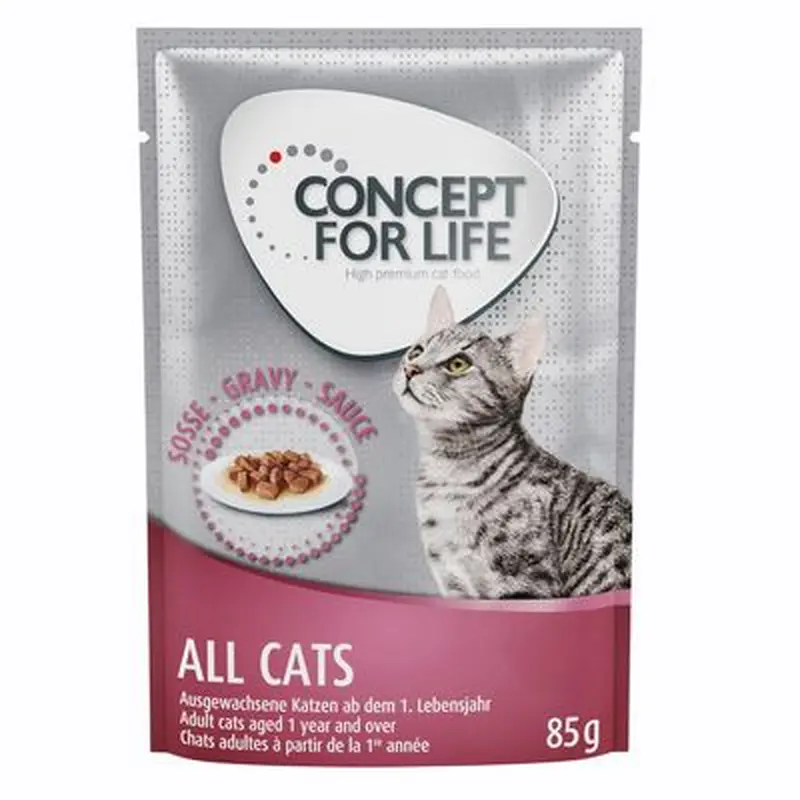 Concept for Life All Cats  in Gravy - 24 x 85g