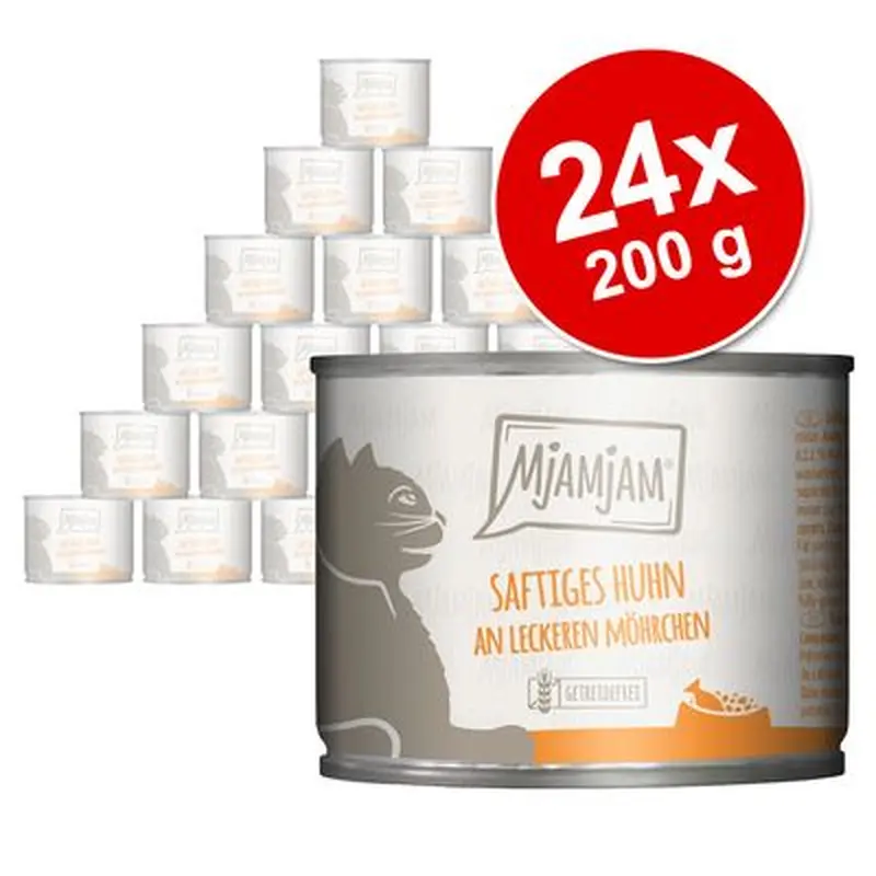 MjAMjAM Saver Pack 24 x 200g - Juicy Chicken & Wild Salmon